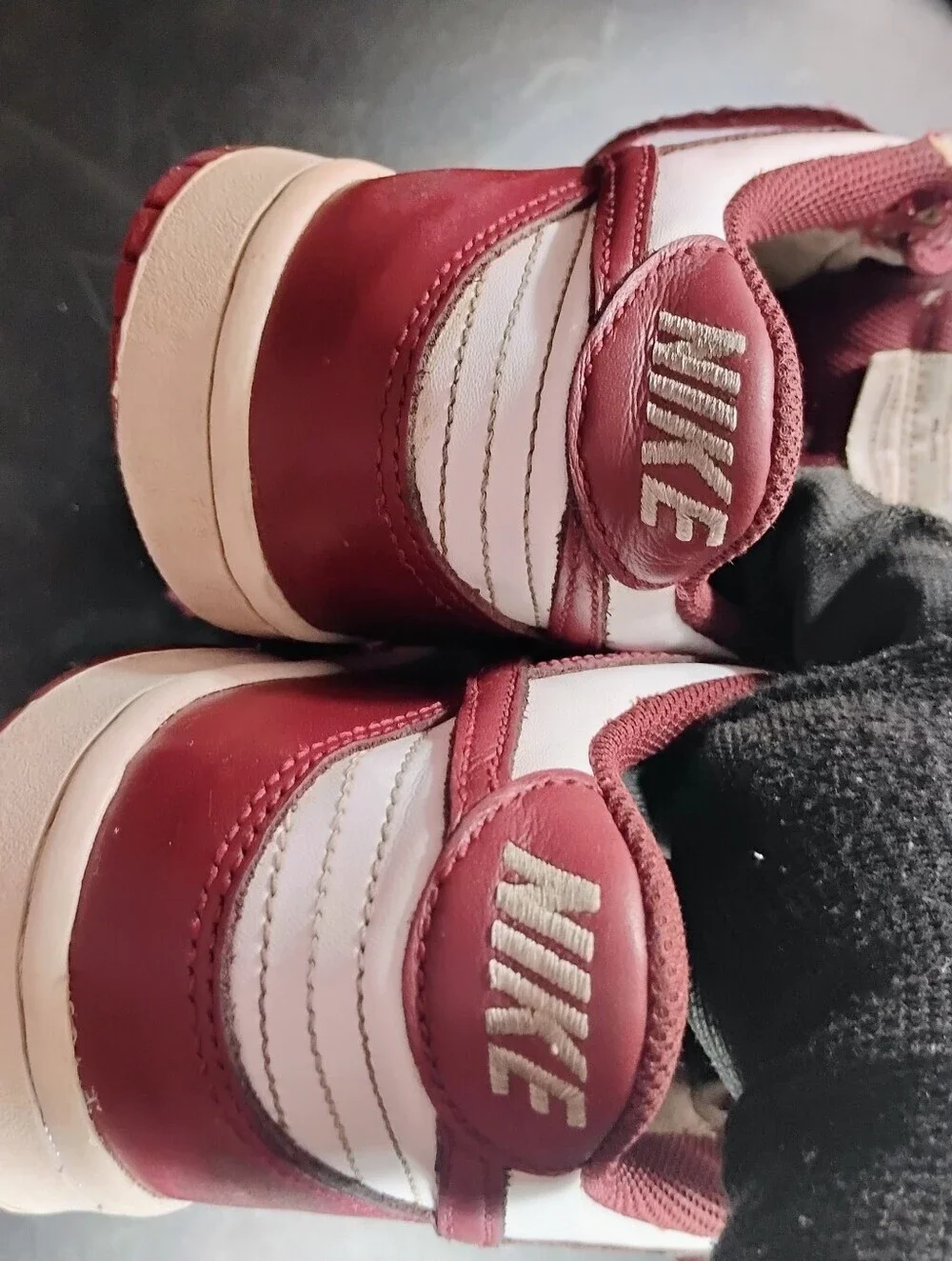 Nike Dunk Low Redwood GS 7Y White Gym Red FB9109‑115 – As‑Is